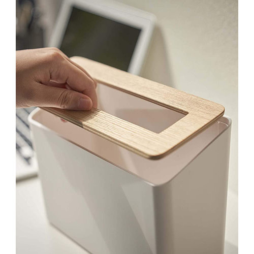 Yamazaki USA Yamazaki Home Table Top Trash Can, Plastic, 0.45 gallons, 1.7 liters, Lid & Reviews